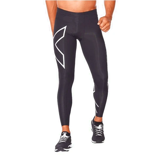 2XU Men's Core Compression Tights - Enhances Performance & Recovery