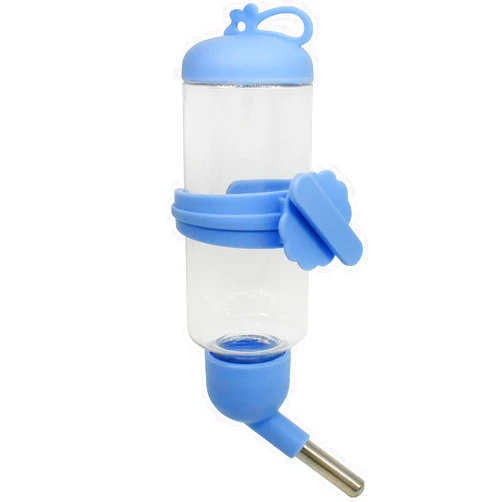 GKYZBB 125ml Guinea Pig Water Bottle/Feeder for Hamsters/Hedgehogs/Gliders/Rabbit/mouses/Other Small Pets and Animals,Suitable for Cages, Boxes or Wall-Mounted (Blue, 125ml)