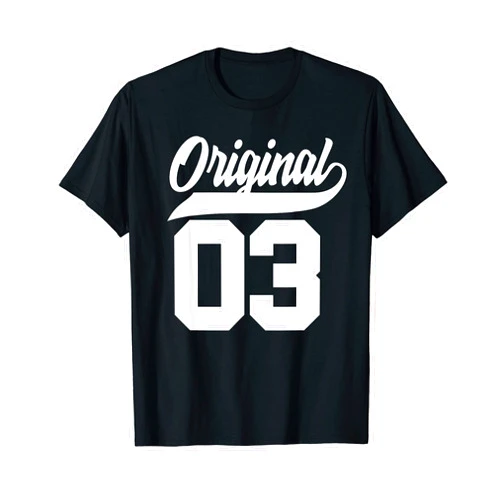 Cool Original Vintage Gift Birthday Designs 20th Birthday Gift Boys Girls Original Vintage Born 2003 T-Shirt