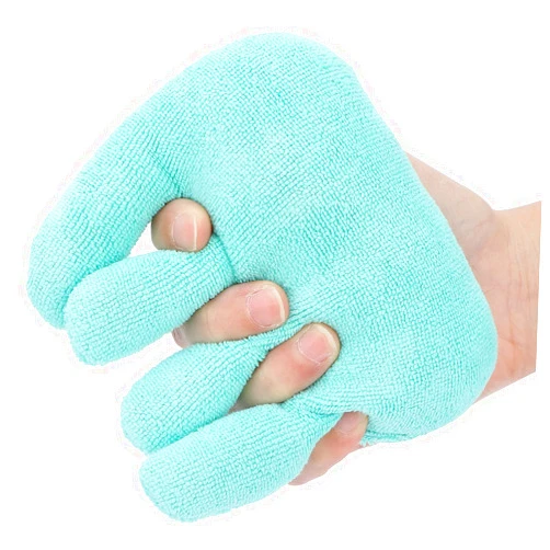 Dioche Finger Contracture Cushion, Cone with Finger Separator Hand Grip Patients Palm Grips Hand Contracture Cushions Grabbing Pad Comfortable Finger Aid Separator Finger