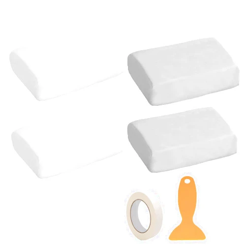 FMTJNGST Epoxy Putty Clay 4 Pack White Quick Repair Mud White Sticky for Metal Wood Glass Resin Plastic Waterproof