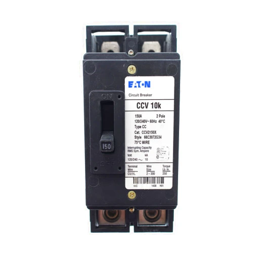 CUTLER HAMMER CCV2150X CUTLER HAMMER TYPE CC CIRCUIT BREAKER, 150 AMP, 2 POLE, 120/240V, CCV 10K , 150A 2P, LUGS ON LOAD SIDE, Main Tenant Circuit Breakers