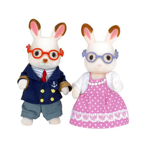 Calico Critters Hopscotch Rabbit Grandparents - Adorable Figurines to Expand Your Calico Critters Family