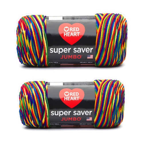 Red Heart Super Saver Jumbo Mexcana Yarn - 2 Pack of 10oz/283g - Acrylic - 4 Medium (Worsted) - 472 Yards - Knitting/Crochet, Mexicana