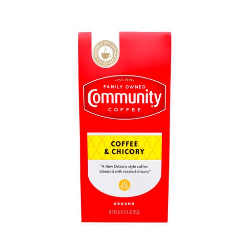 Community Coffee Coffee & Chicory Blend 23 Ounce, Medium Dark Roast Ground Coffee, 23 Ounce Bag (Pack of 1)
