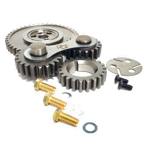 PRW INDUSTRIES, INC. 135021 Timing Gear Drive - Dual Gear - Dual Idler - Noisy - Steel - Small Block Chevy - Kit