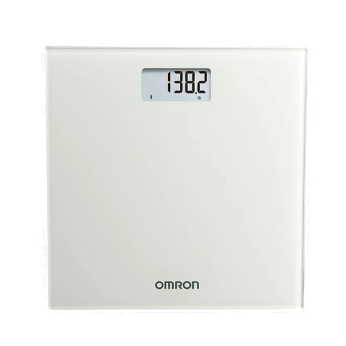 OMRON Digital Scale with Bluetooth Connectivity (SC -150) - 330 lb Weight Capacity - Use with Free OMRON Connect App - Light Gray