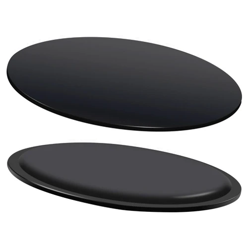 ISaddle Car Dashboard 80mm Adhesive Mounting Disk - Removable TPU Circular Sticky Suction Cup Base Adapter Plate Disc for Garmin GPS Tomtom Nav Car Dash Cam Cell Phone Reusable Console Pedestal (2 PCS)