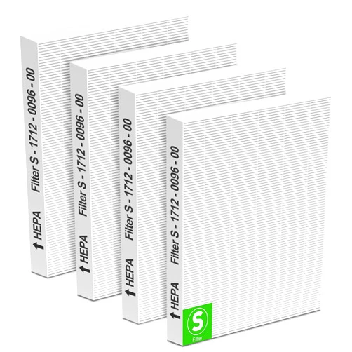 XBGG C545 Replacement Filter Compatible with Winix C545 Air Purifier, 4 Pack C545 True HEPA Type S, Part Number 1712-0096-00