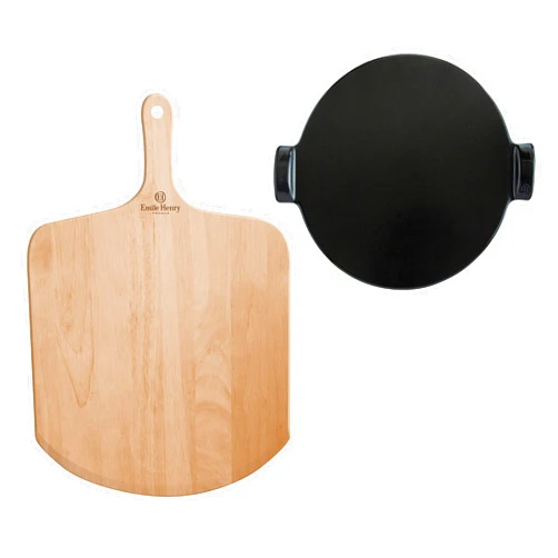 Emile Henry 2-Piece Pizza Set | Charcoal