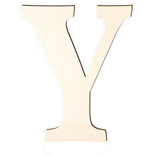 Hongma Large Wooden Letters 17 Inch, Big Wood Letters Y Shape Cutouts Alphabet Unfinished Paintable Wooden Letters for Wall Decor DIY Crafts Painting Birthday Wedding Party Classroom Nursery Home Decor