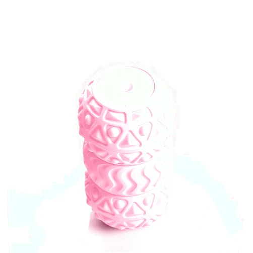 Vibit - Vibrating Massager for Plantar Fasciitis, Pain Relief and Sciatica, Foot and Body Portable Massage Roller, Deep Tissue Pain Relief from Feet to Neck, Electric, 3 Vibration Levels (Pink)
