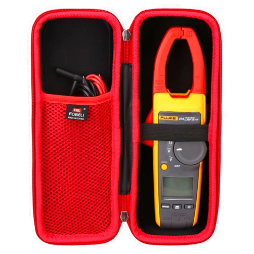 FBLFOBELI EVA Hard Carrying Case for Fluke 376/374/375FC 1000A TRMS/Milwaukee 2235-20 400/AstroAI 1000A TRMS 6000 Counts Clamp Meter (Case Only)
