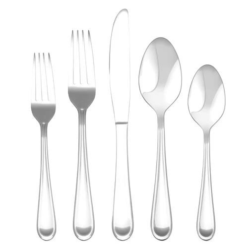 Hampton Forge Clark – 20 Piece Flatware Set, Service for 4, One Size, Silver