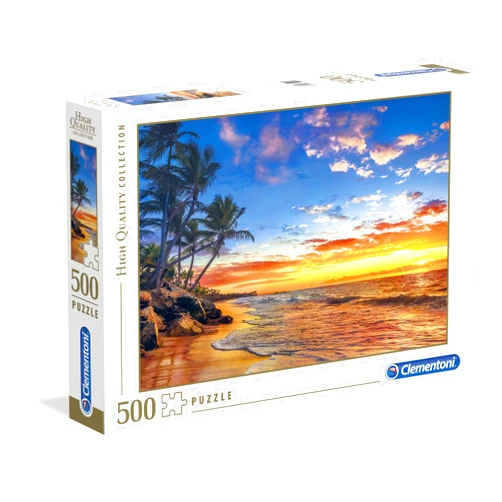 Clementoni - 35058 - Collection Puzzle for Adults and Children - Paradise Beach - 500 Pieces