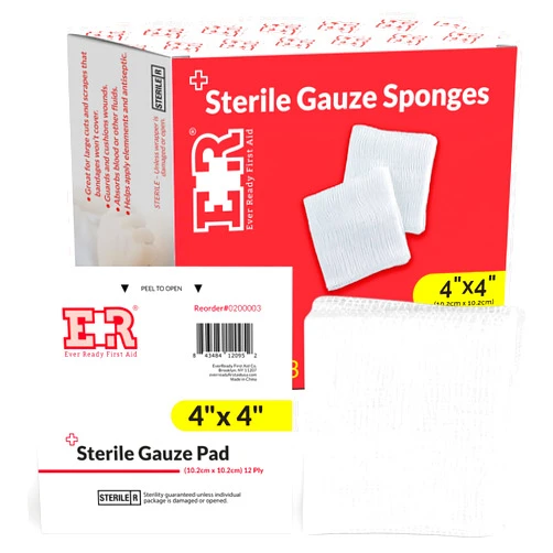 Ever Ready First Aid Sterile Gauze Sponges 4