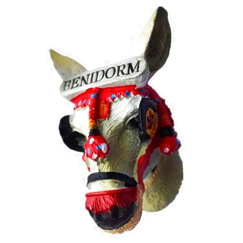 World Magnet-Eddiewei Benidorm Horse Animals Pet 3D Fridge Magnet Resin Souvenir Tourist Gift Chinese Magnet Hand Made Craft Home and Kitchen Decoration Letter Refrigerator Magnetic Sticker (Horse 2)