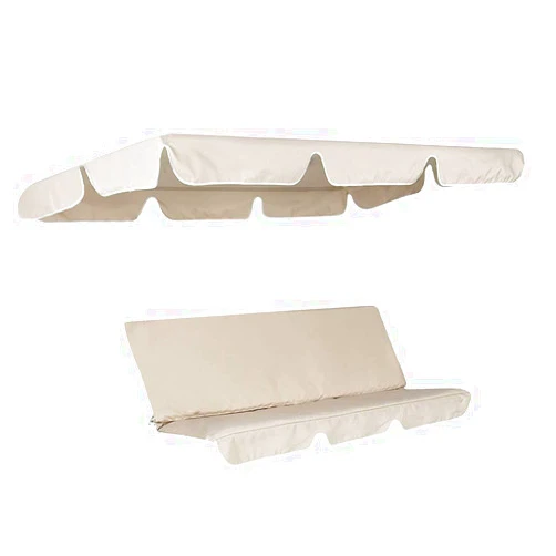 DUMGRN Canopy Swing Top Cover & Swing Seat Cover, 3 Seater Patio Swing Chair Canopy Top Cover with 210D Oxford Cloth for Garden Terrace Seat Hammock