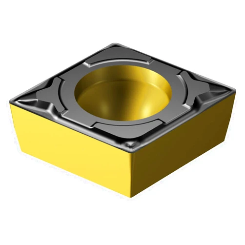 Sandvik Coromant, CPMT 3(2.5)1-PF 4325, CoroTurn 111 Insert for Turning, Carbide, Diamond 80°, Neutral Cut, 4325 Grade, Ti(C,N)+Al2O3+TiN, Inveio™ Coating Technology (Pack of 10)