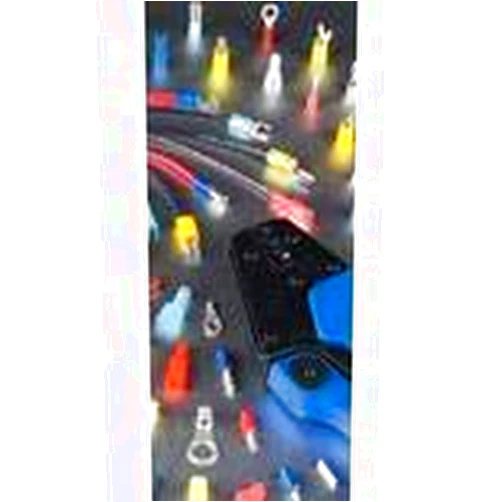 Thomas & Betts KN14-6F-M, Fork Terminal 14-16AWG Copper Blue 22mm Automotive (100 Items)