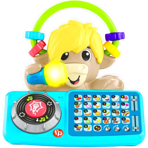 Fisher-Price Baby Learning Toy Link Squad A to Z Yak with Interactive Music & Lights for Ages 9+ Months, Compatible Only with Link Squad Items