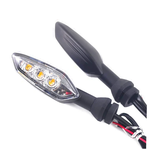 XUEFURONG LED Turn Signal Light, Compatible with Ducati Monster 659 696 796 797 821 1100/S/EVO 1200/S/R Motorcycle Rear Blinker Indicator Lamp (Color : H)