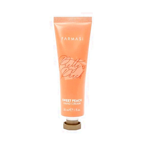 FARMASi Hand Cream Sweet Peach, 30ml/1.01flOz - Nourishing and Moisturizing Hand Cream for Soft and Smooth Skin - Non-Greasy Formula, Fast Absorbing, and Suitable for Many Skin Types