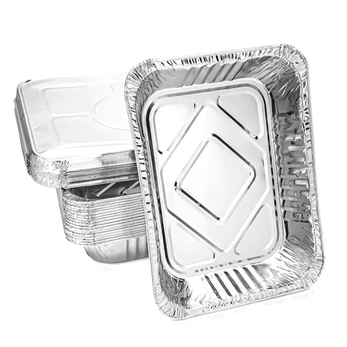 FUNSTITUTION Aluminum Foil Pans 9x13 (30 Pack) - Disposable Aluminum Baking Pans With High Heat Conductivity For Grilling, Cooking, Storing, Prepping, Disposable Aluminum Pans and Tin Foil Pan