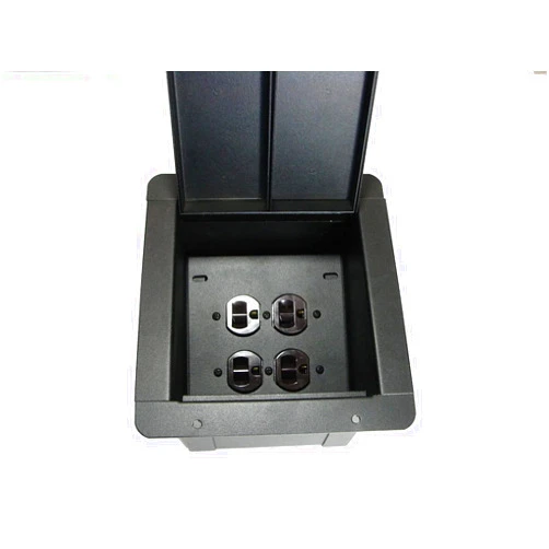 Pro-Craft ProCraft Pro Audio Recessed Floor Pocket Box. Loaded with 2 AC Duplexes, Made in the USA