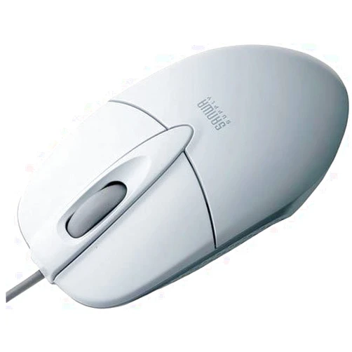 SANWA Supply MA-52HU Opto Scroll Mouse II (Light Gray)