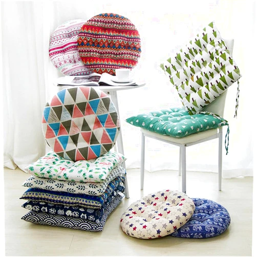 TOPBESTOR Round Chair Cushions for Dining Chairs Solid Thickened Kitchen Chair Pads Soft Floor Pad Throw Pillow Bar Stool Seat Cushion for Dining Living Room