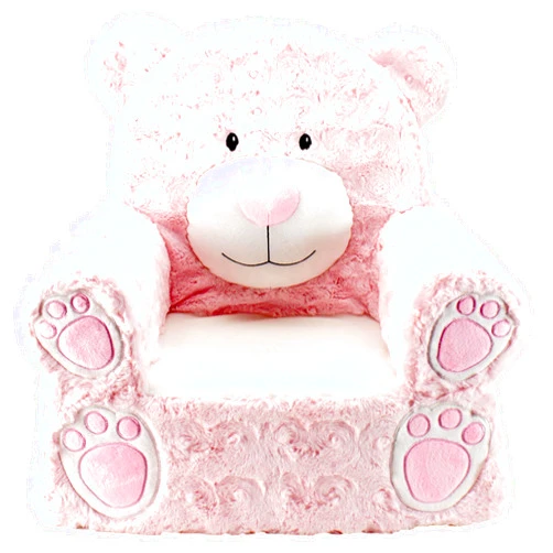 Animal Adventure | Sweet Seats | Pink Bear Children's Plush Chair