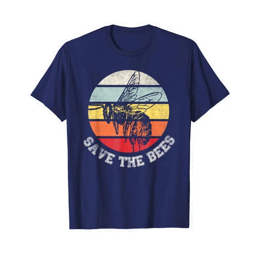 Funny honey save the bee keeper lover tee shirts Distressed graphic honey bee lovers shirts for beekeeper tee T-Shirt