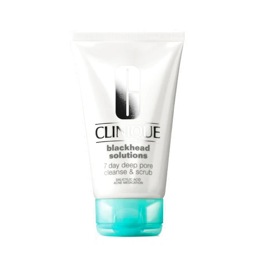 Clinique Blackhead Solutions 7 Day Deep Pore Cleanser & Scrub With Salicylic Acid + Vitamin E For All Skin Types, 4.2 fl oz