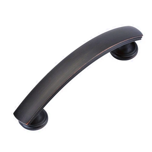 Hickory Hardware 1 Pack Solid Core Kitchen Cabinet Pulls, Luxury Cabinet Handles, Hardware for Doors & Dresser Drawers, 3-3/4 Inch (96mm) Hole Center, Vintage Bronze, American Diner Collection