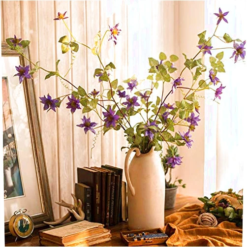 Gentille RusticReach German Clematis Flower Stem in Purple 40