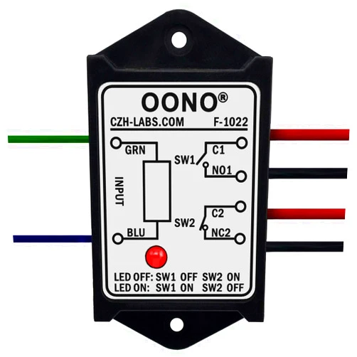 OONO DPST 1NO 1NC 8Amp Power Relay Module, AC/DC 12V Control Voltage