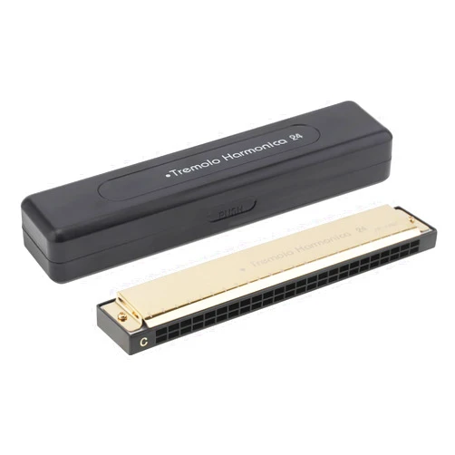 OriGlam Harmonica 24 Hole Key of C, Professional Tremolo Harmonica Mouth Organ Harp, Diatonic Harmonica for Kids Beginner Adult