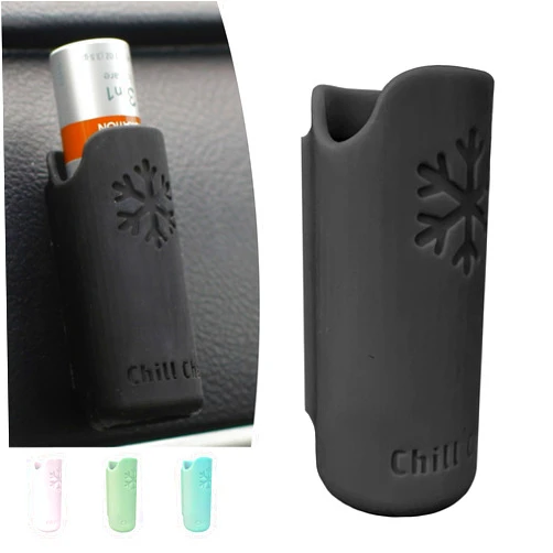 Chill Chap Generic Chill Chap - Insulated Lip Balm Mount - Premium interior car accessory - Keep Your Chapstick Handy and upright! - Great low-cost gift, Black