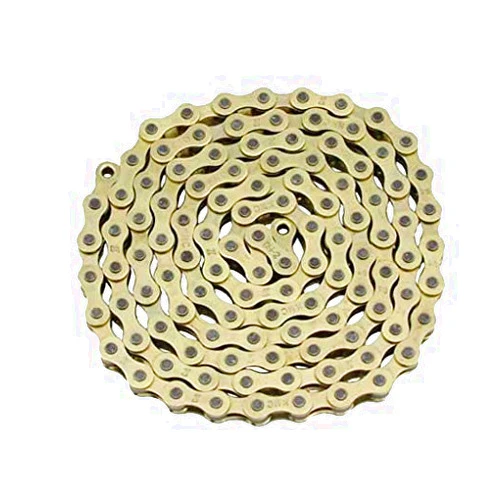 Lowrider Gold KMC Bike Chain 1/2x1/8 112 Links. Single Speed Bicycle Chain.