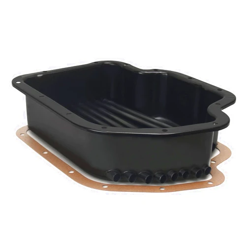 Derale 14202 Transmission Cooling Pan for GM Turbo 400 Deep Pan, Black