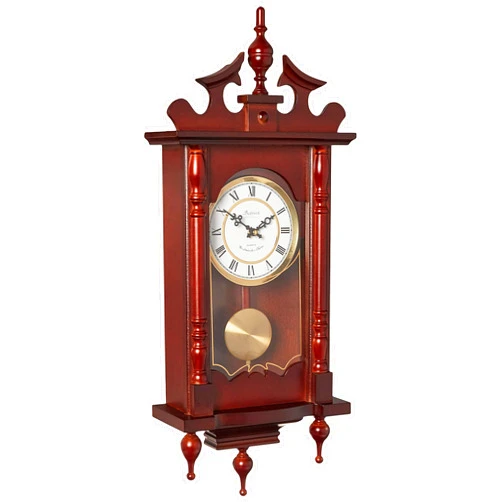 Bedford Clock Collection 31 31in Wall Clock, Cherry Oak