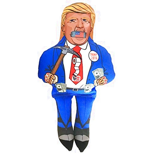 Chomp A Chump Donald Trump Parody Squeaking Dog Toy, 10