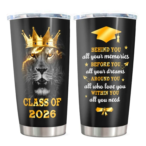 Qatdey Graduation Gifts Tumbler 20oz, College/Masters Degree/Phd Graduation Gifts for Him/Men, Class Of 2026 Graduate Gift Cup, Graduate Decoration Mug