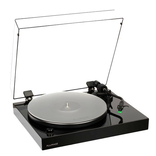 Fluance RT81+ Elite High Fidelity Vinyl Turntable Record Player, Audio Technica VM95E Cartridge, Anti-Resonant Platter, Acrylic Mat, Phono Preamp, Wood Plinth, Adjustable Isolation Feet - Piano Black