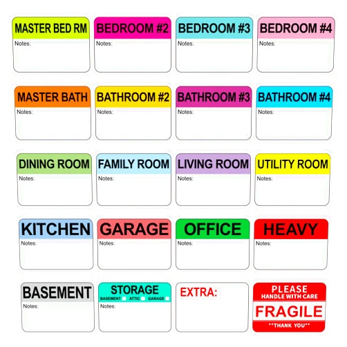Printholic 600 Count Home Moving Labels, 3 x 2