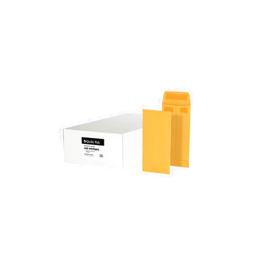 Quality Park #7 Coin and Small Parts Envelopes, Self Seal, for Home, Office, Garden, 24 lb Brown Kraft, 3-1/2 x 6-1/2 Inches, 500/Box (QUA50765)