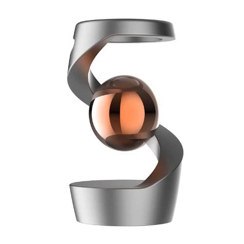 Apqdw Kinetic Desk Toys, Kinetic Spinning Desk Toy, Metal Fidget Toys for Adults, Desk Fidgets for Office for Adults (Gray Rose Gold)