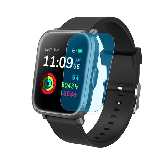 Puccy 3 Pack Anti Blue Light Screen Protector Film, Compatible with KUNGIX CS201 smartwatch Smart Watch TPU Guard （ Not Tempered Glass Protectors ） New