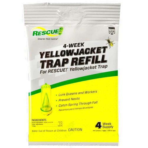 RESCUE! Yellowjacket Attractant Reusable Yellowjacket Traps – 4 Week Supply